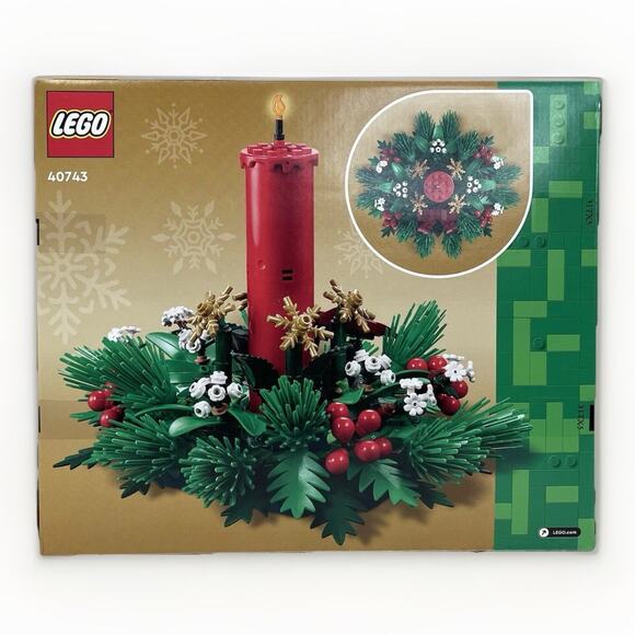 Lego Christmas Table Decoration 40743 New factory sealed Red Candle Holiday - Picture 6 of 6